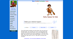 Desktop Screenshot of earlyhumans.mrdonn.org